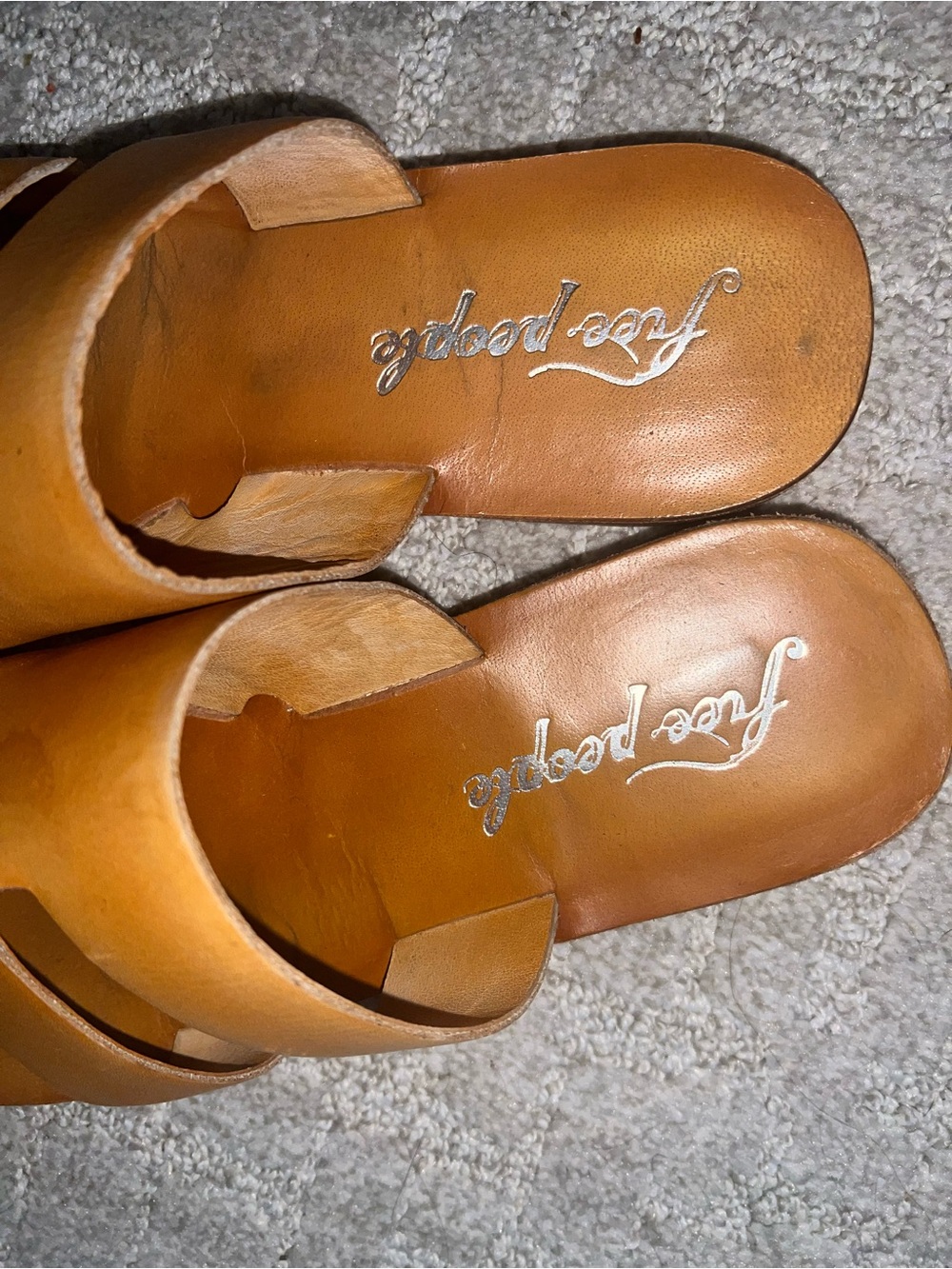 Free People Black Double-Strap Slide Sandals - Picture 4 of 4